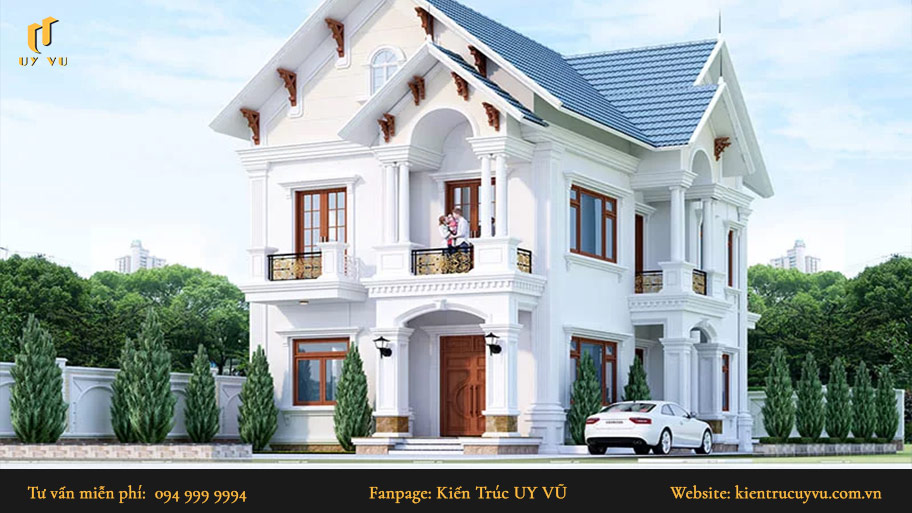 nhà hai tầng hiện đại mái thái