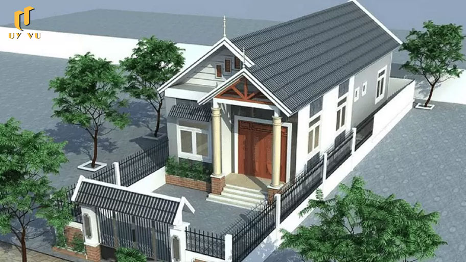 Điểm qua 99+ mẫu nhà cấp 4 đẹp, giá rẻ xu hướng mới được ưa thích Mẫu nhà cấp bốn chữ I kết hợp mái Thái với thiết kế thanh thoát và hiện đại mang đến không gian sống ấm cúng và tinh tế