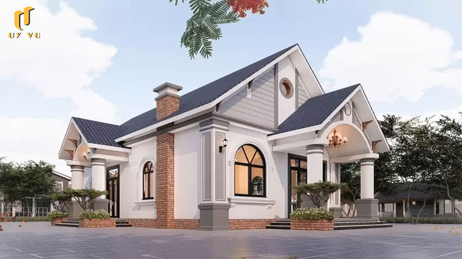 Điểm qua 99+ mẫu nhà cấp 4 đẹp, giá rẻ xu hướng mới được ưa thích Mẫu nhà mái Thái được bố trí thêm ống khói làm điểm nhấn tạo nên một hình ảnh nổi bật ấn tượng nâng cao vẻ đẹp truyền thống của ngôi nhà