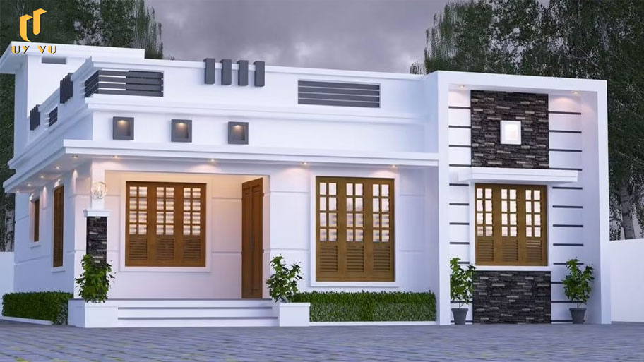 Điểm qua 99+ mẫu nhà cấp 4 đẹp, giá rẻ xu hướng mới được ưa thích Mẫu nhà cấp 4 thiết kế mái bằng thanh thoát tinh tế mang đến một không gian sống hiện đại và thoáng đãng