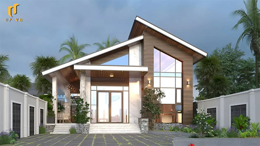 Điểm qua 99+ mẫu nhà cấp 4 đẹp, giá rẻ xu hướng mới được ưa thích Mẫu nhà cấp 4 mái lệch được cách điệu độc đáo tạo nên một tổ ấm đầy năng lượng và mới mẻ