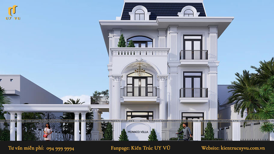 thiết kế nhà phố hiện đại phong cách pháp