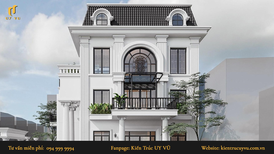 thiết kế nhà phố hiện đại phong cách cổ điển