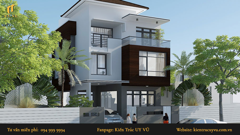mẫu nhà phố đẹp phong cách hiện đại