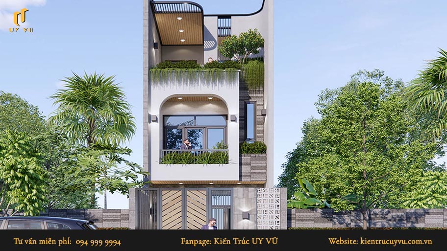 mẫu thiết kế nhà phố 3 phòng ngủ