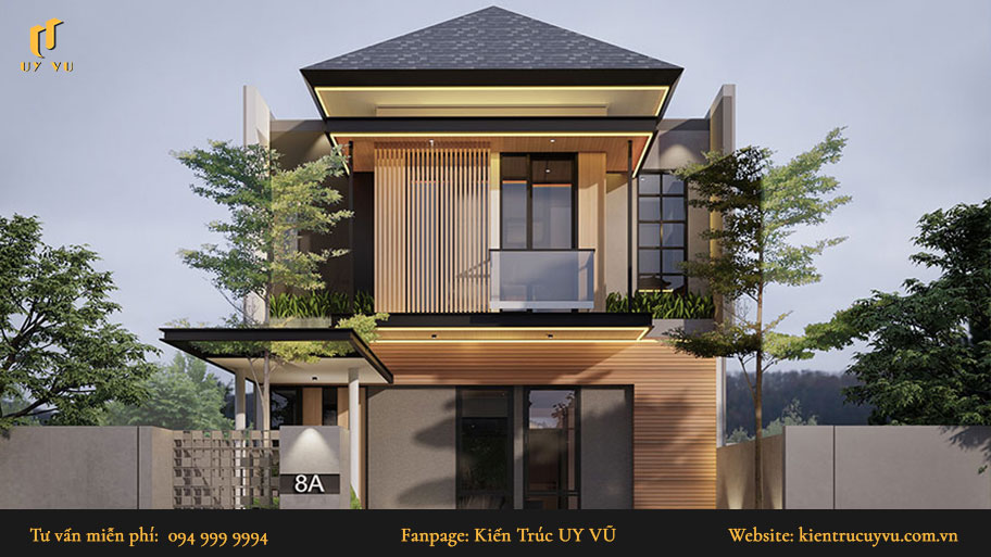 mẫu nhà phố hiện đại kiểu nhật