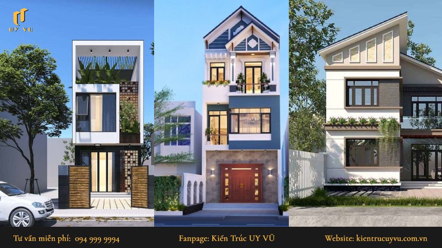 Xu hướng thiết kế nhà phố hiện đại theo loại mái