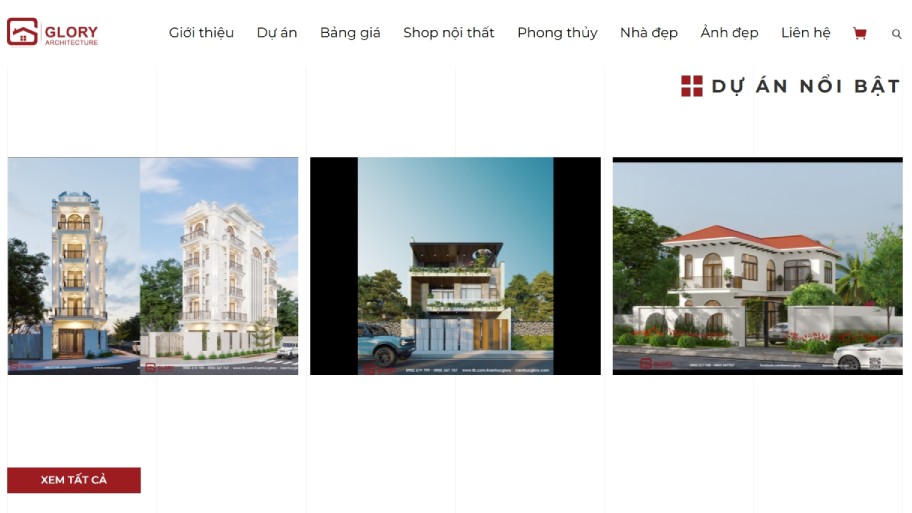 Top 11+ Công ty thiết kế xây dựng uy tín và lớn nhất tại Đà Nẵng website công ty kiến trúc glory
