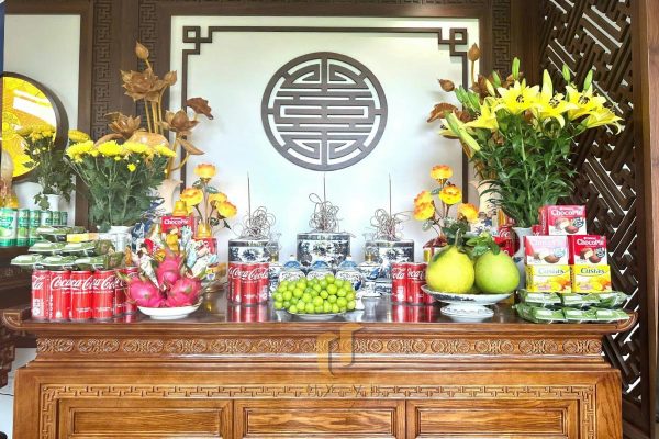 Bàn thờ phong thủy nhà chị Mai