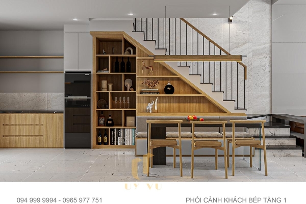 4. Phối cảnh phòng bếp nhà anh Ca