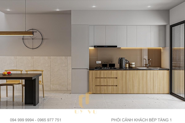 5. Phối cảnh phòng bếp nhà anh Ca view 1