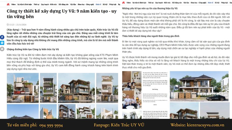 bài báo về Uy VŨ