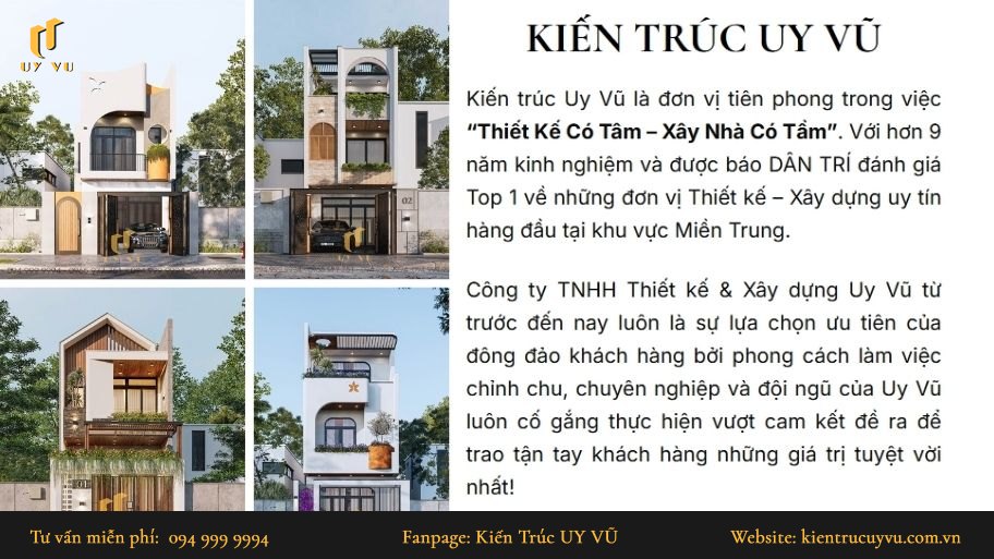 Các công ty thiết kế nhà đẹp và uy tín tại Đà Nẵng công ty thiết kế nhà Đà Nẵng uy tín Uy Vũ