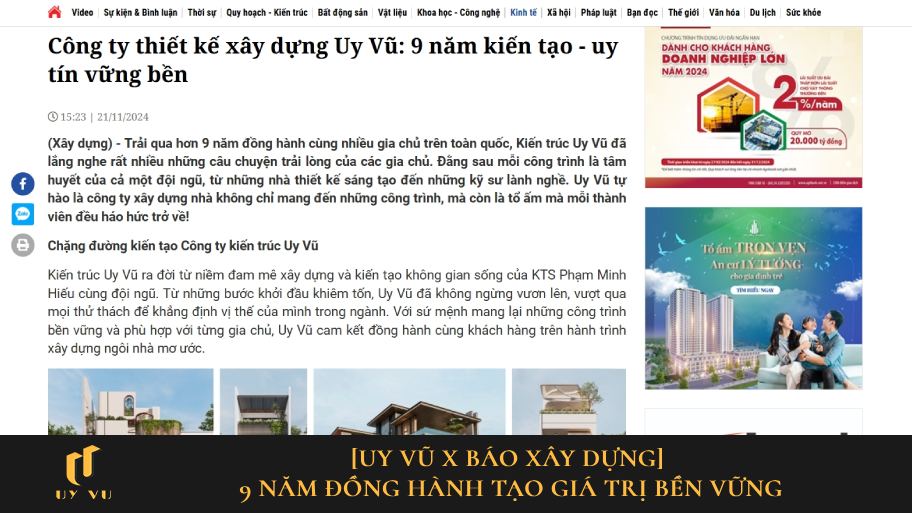 uy vũ trên báo xây dựng