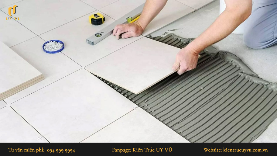 Kỹ thuật ốp lát gạch đúng - Bí quyết hoàn thiện công trình hiệu quả Quy trình kỹ thuật ốp gạch nền