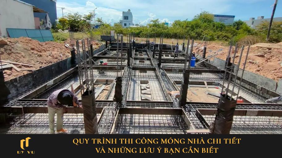quy trình thi công móng