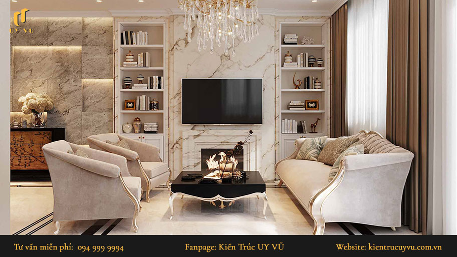 Thiết kế nội thất tân cổ điển: Khái niệm, đặc trưng & mẫu thiết kế đẹp thiết kế nội thất tân cổ điển