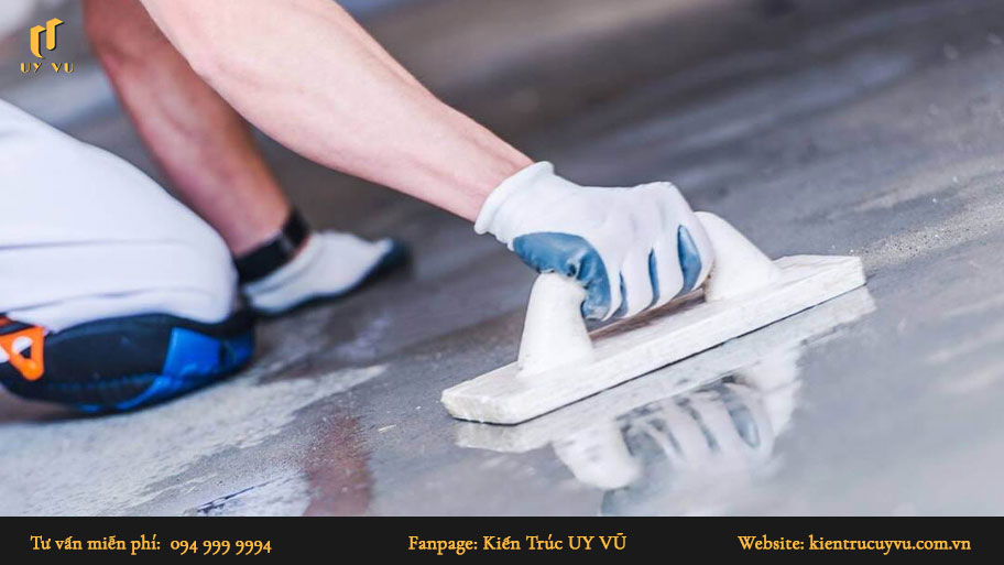 Tìm hiểu kỹ thuật cán nền chuẩn để đạt kết quả tối ưu trong xây dựng Tiến hành cán nền.