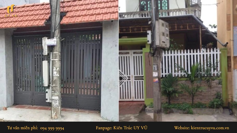 Tổng hợp những đại kỵ phong thủy nhà ở gây mất tài lộc & cách hóa giải Cột điện trước nhà ở