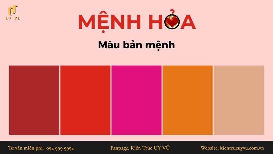 Bí quyết bố trí phong thủy phòng khách cho người mệnh Hỏa hút tài lộc Màu bản mệnh cho người mệnh Hỏa