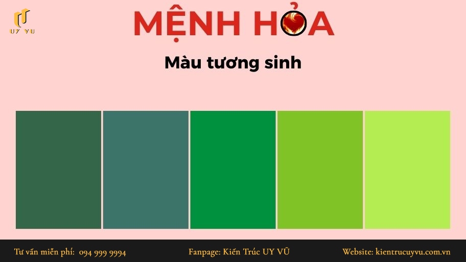 Bí quyết bố trí phong thủy phòng khách cho người mệnh Hỏa hút tài lộc Màu tương sinh cho mệnh Hỏa