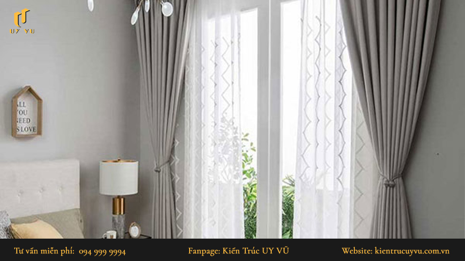 Khám phá các bí quyết tối ưu hóa không gian nhà cấp 4 hiệu quả Nhà cấp 4 có rèm cửa trùng màu với màu tường
