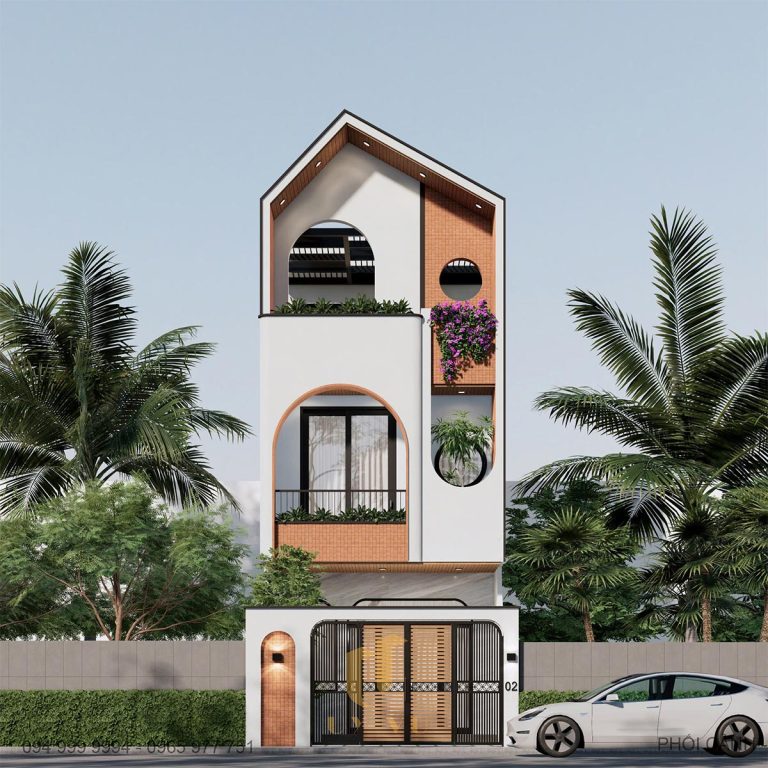 phối cảnh mặt tiền nhà anh tài