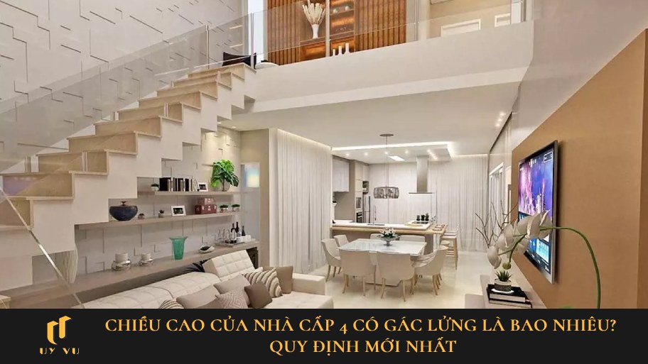 Chiều cao nhà cấp 4 gác lửng