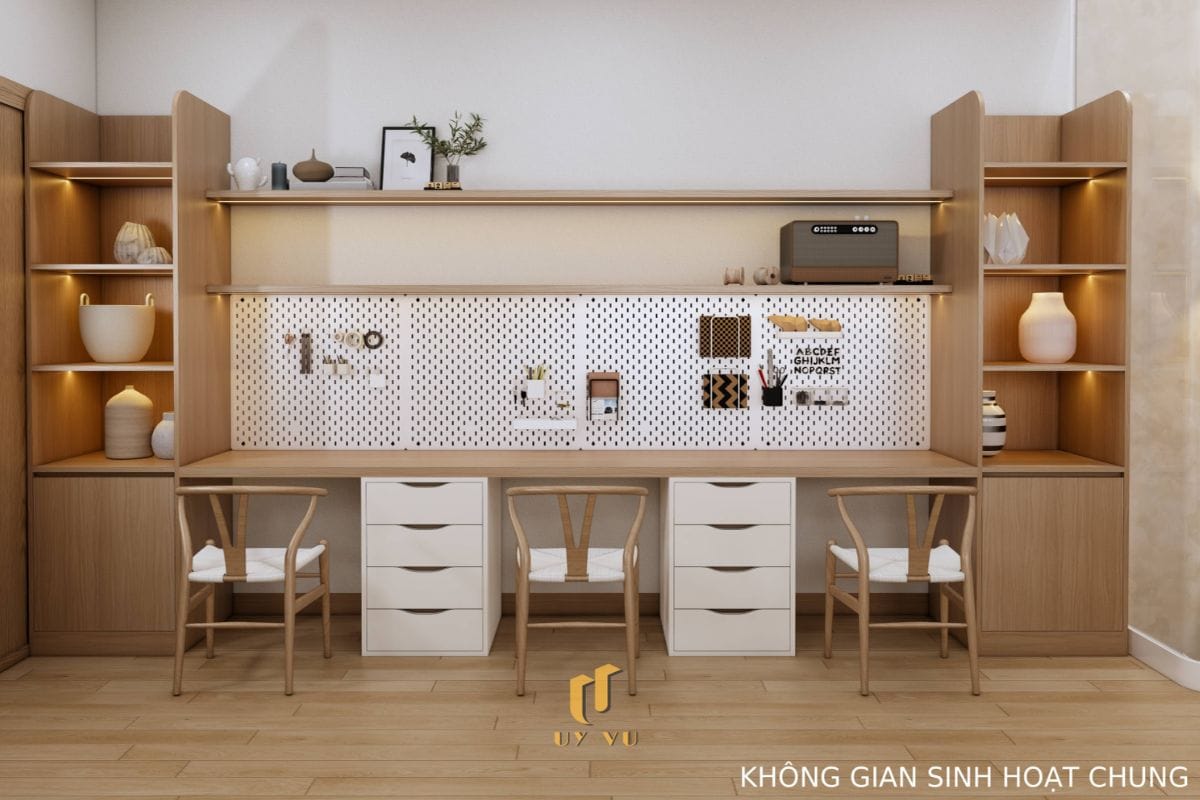 Căn Nhà Phố 3 Tầng Với Thiết Kế Độc Đáo Của Chị Duyên Không gian sinh hoạt chung tiện nghi nhà anh Long