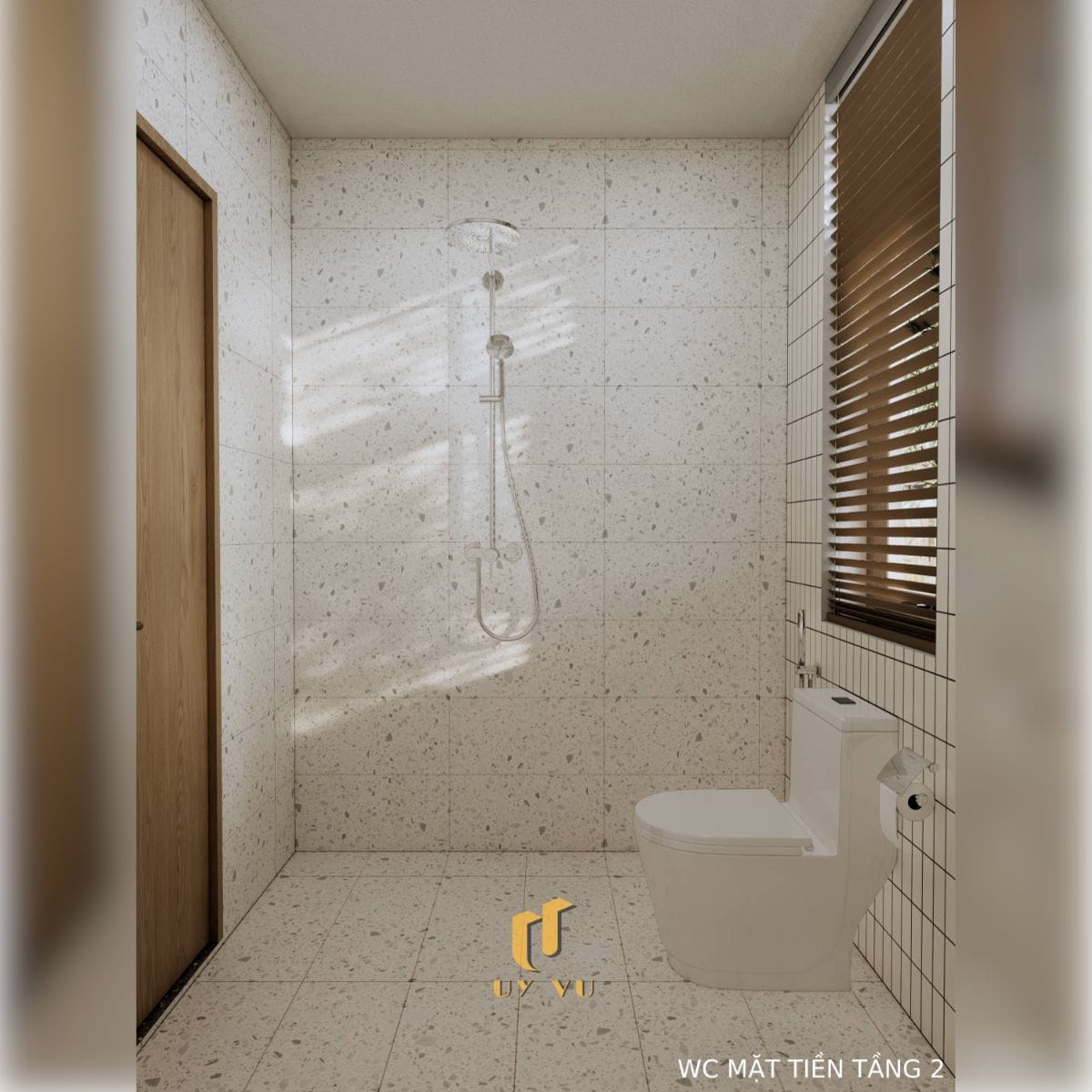 Căn Nhà Phố 3 Tầng Với Thiết Kế Độc Đáo Của Chị Duyên WC phòng ngủ mặt tiền tầng 2 hiện đại nhà anh Long