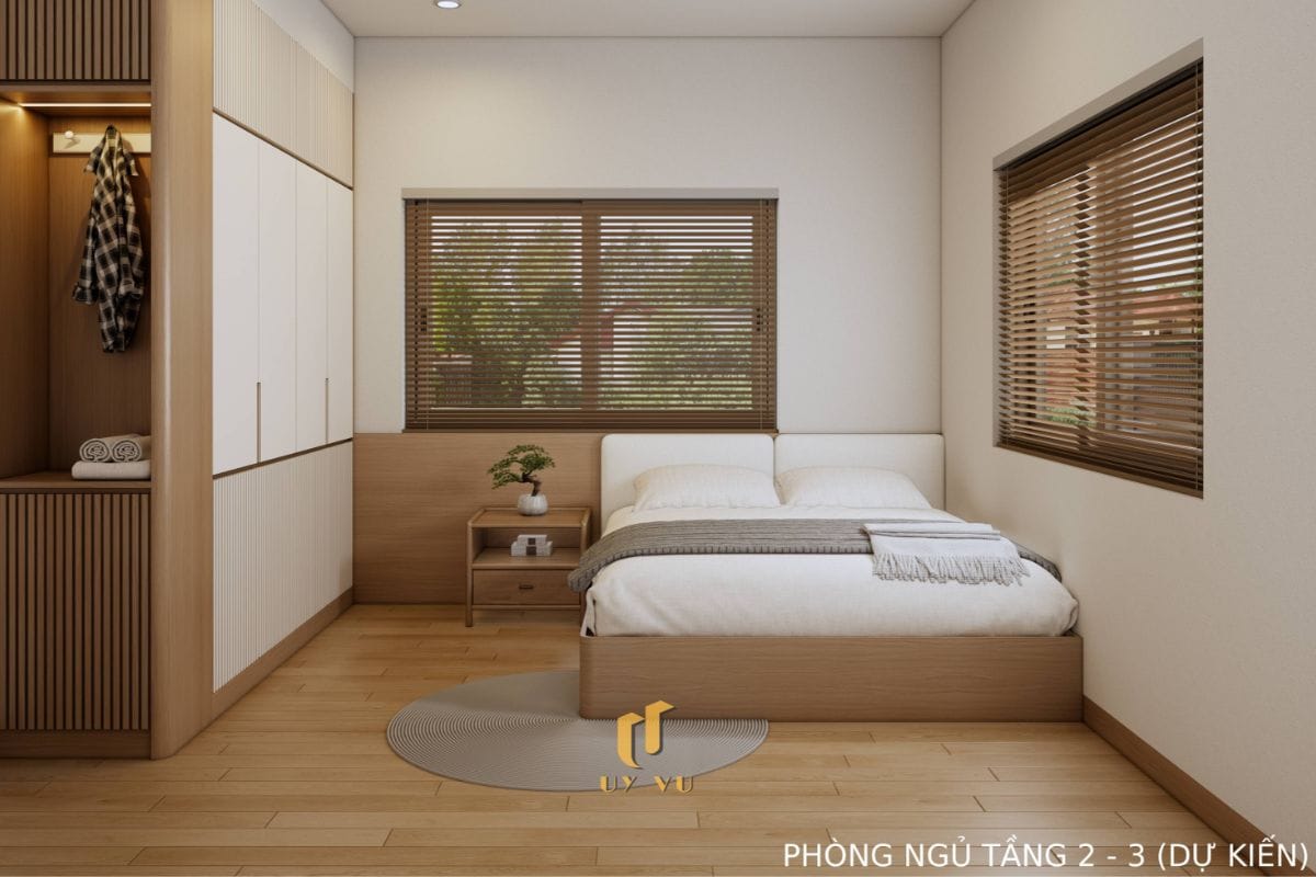 Căn Nhà Phố 3 Tầng Với Thiết Kế Độc Đáo Của Chị Duyên Phòng ngủ tầng 2-3 (dự kiến) nhà anh Long