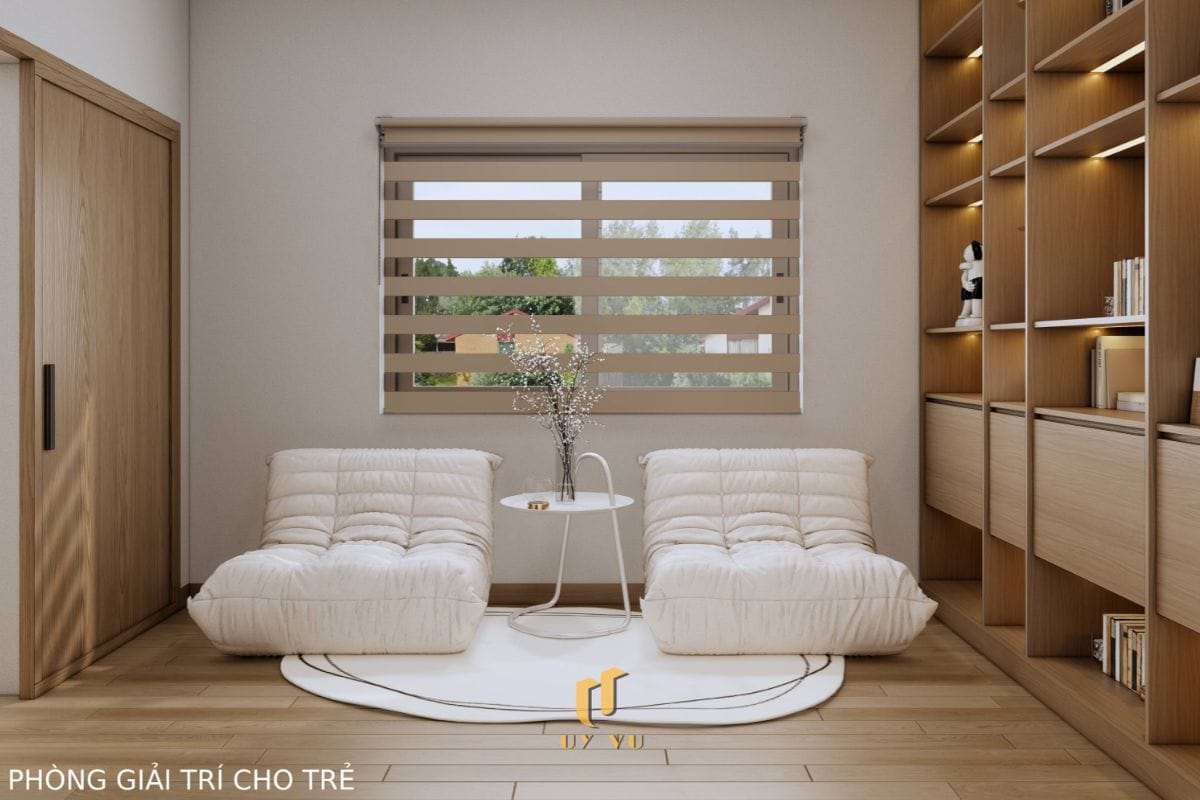 Căn Nhà Phố 3 Tầng Với Thiết Kế Độc Đáo Của Chị Duyên Phòng giải trí cho trẻ em nhà anh Long