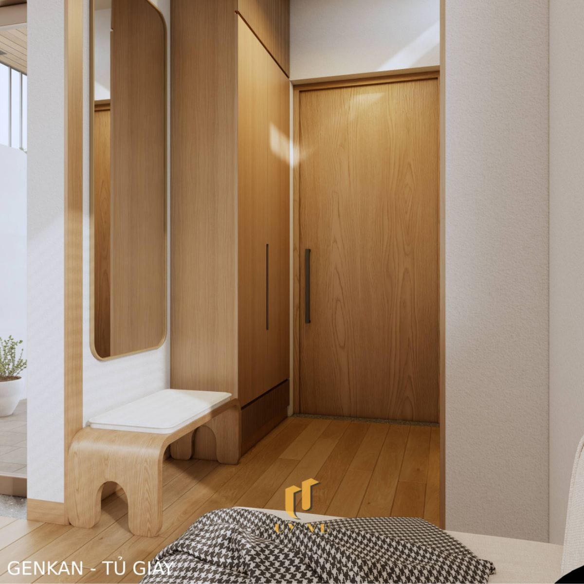 Căn Nhà Phố 3 Tầng Với Thiết Kế Độc Đáo Của Chị Duyên Tủ giày nhà anh Long