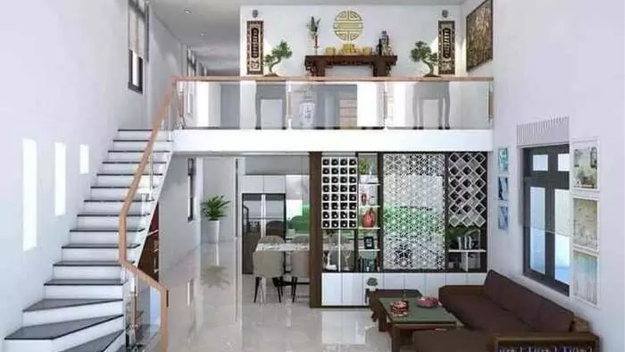 Chiêm ngưỡng các mẫu nhà vuông 1 tầng độc đáo và đẹp mắt hiện nay Mẫu nhà vuông 1 tầng có gác lửng