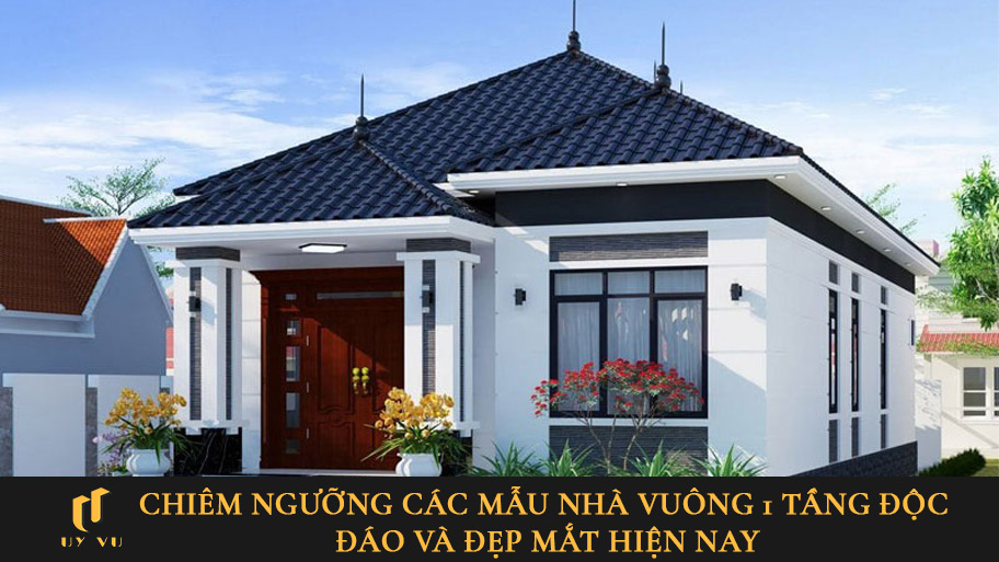 Mẫu nhà vuông 1 tầng