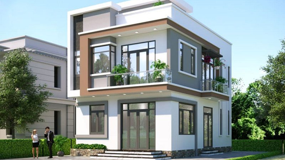 Khám phá các mẫu thiết kế nhà vuông 2 tầng đẹp và độc đáo Mẫu nhà vuông 2 tầng