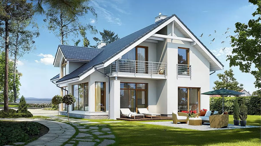Khám phá các mẫu thiết kế nhà vuông 2 tầng đẹp và độc đáo Mẫu thiết kế nhà vuông 2 tầng đẹp có sân vườn