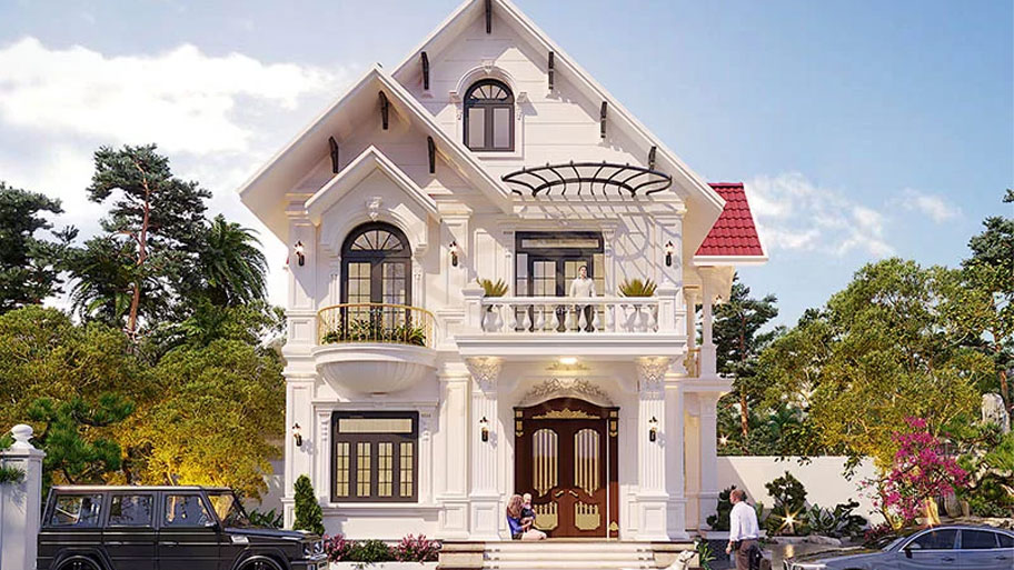 Khám phá các mẫu thiết kế nhà vuông 2 tầng đẹp và độc đáo Mẫu thiết kế nhà vuông 2 tầng đẹp mái Thái