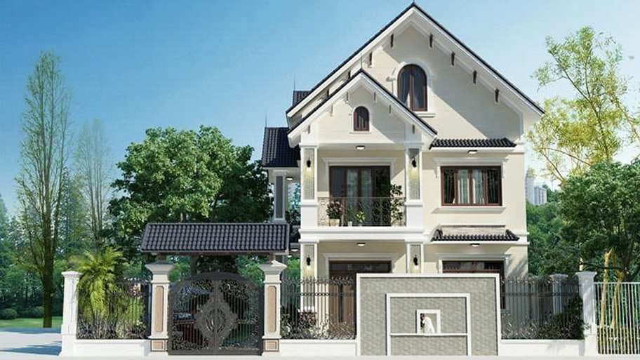 Khám phá các mẫu thiết kế nhà vuông 2 tầng đẹp và độc đáo Mẫu thiết kế nhà vuông 2 tầng mái Thái