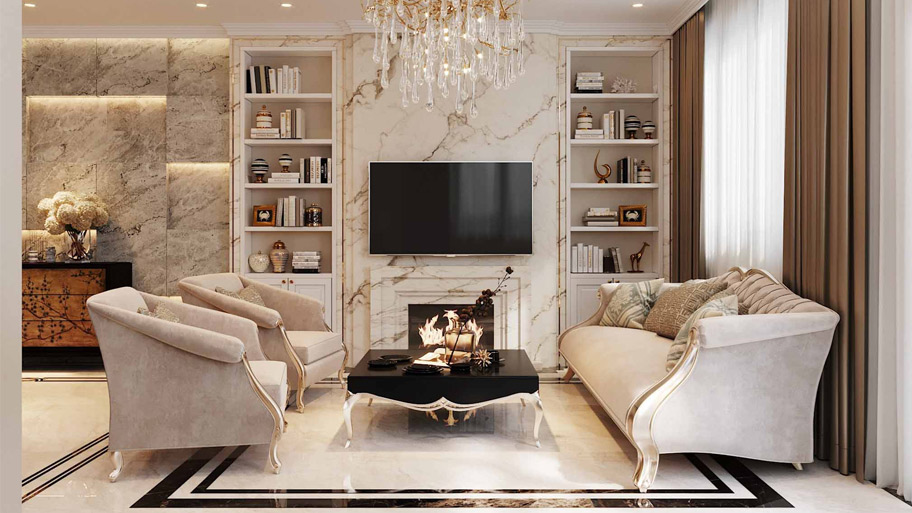 Khám phá các mẫu thiết kế nhà vuông 2 tầng đẹp và độc đáo Mẫu thiết kế nhà vuông 2 tầng phong cách tân cổ điển