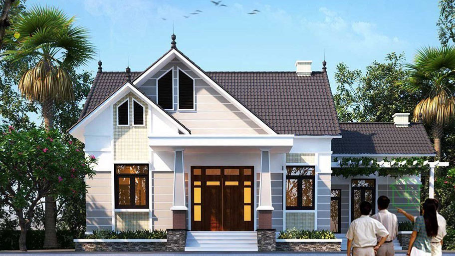 Khám phá những thiết kế nhà vuông 9m độc đáo 2025 Mẫu thiết kế nhà vuông 9x11m 300 đến 500 triệu