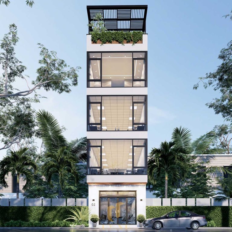 Phối cảnh mặt tiền nhà chú Vinh
