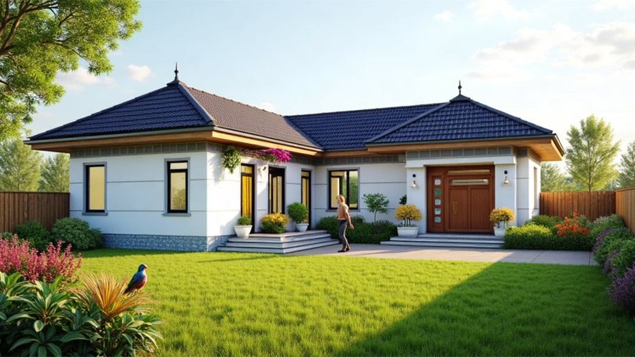Thiết kế nhà mái Nhật – Xu hướng tinh tế, hiện đại cho không gian sống Khái niệm về nhà mái Nhật