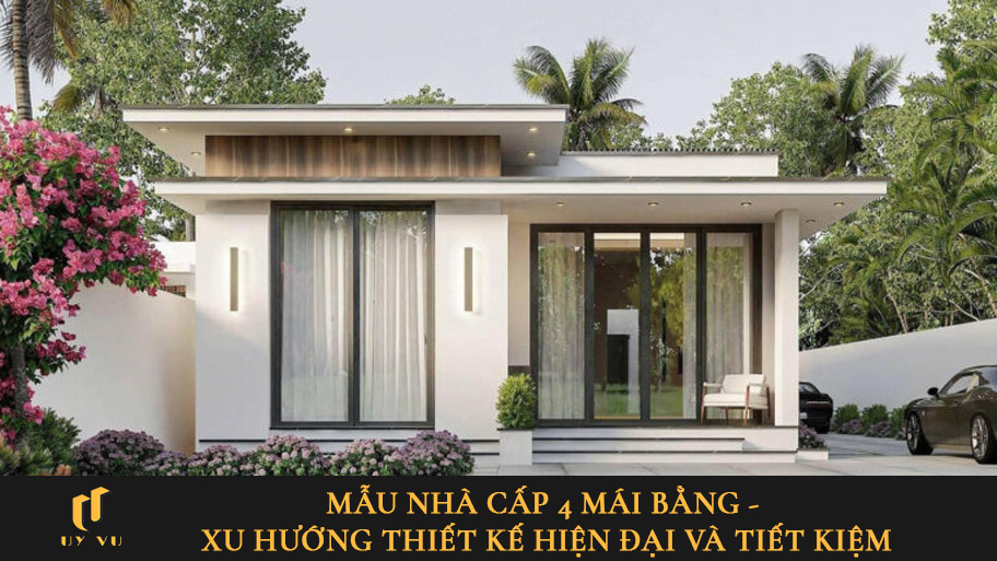 Mẫu nhà cấp 4 mái bằng