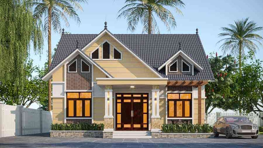 Thiết kế nhà mái Thái - Xu hướng thiết kế hiện đại và tiện nghi Mẫu nhà mái Thái dưới 100m2