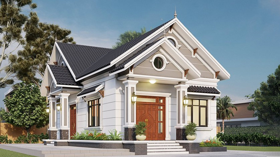 Thiết kế nhà mái Thái - Xu hướng thiết kế hiện đại và tiện nghi Mẫu nhà mái Thái trên 150m2
