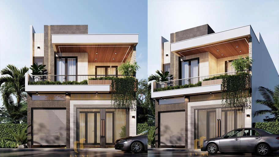 Vẻ đẹp của nhà ống - Ấn tượng từ cái nhìn đầu tiên Mẫu nhà ống 2 tầng đẹp