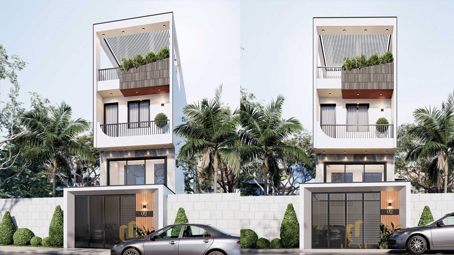 Vẻ đẹp của nhà ống - Ấn tượng từ cái nhìn đầu tiên Mẫu nhà ống có sân thượng đẹp