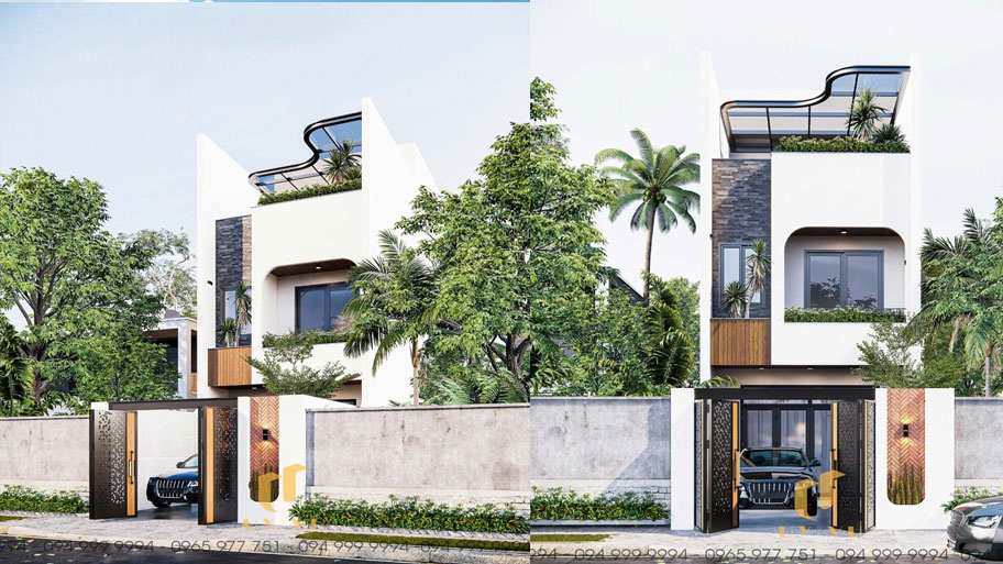 Vẻ đẹp của nhà ống - Ấn tượng từ cái nhìn đầu tiên Mẫu nhà ống đẹp có sân thượng
