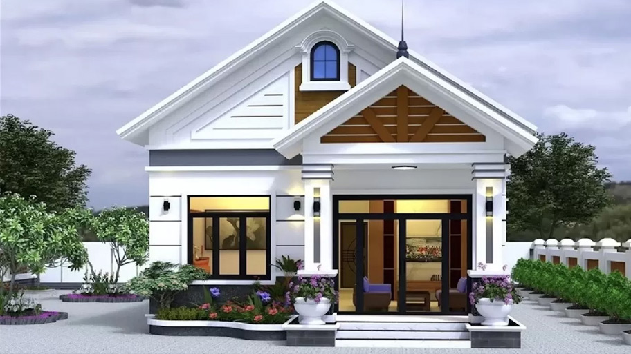 Xu hướng thiết kế nhà vuông nhỏ - Giải pháp tối ưu diện tích Mẫu nhà vuông nhỏ diện tích 36m2